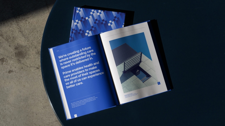Prime brochure open on table