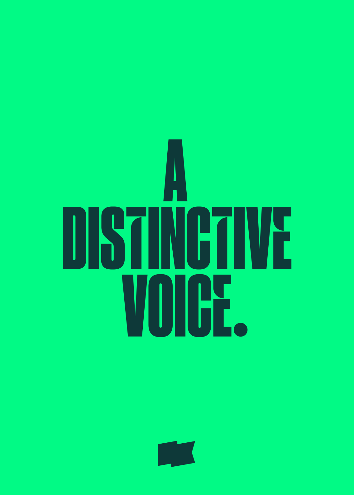 A Distinctive Voice.