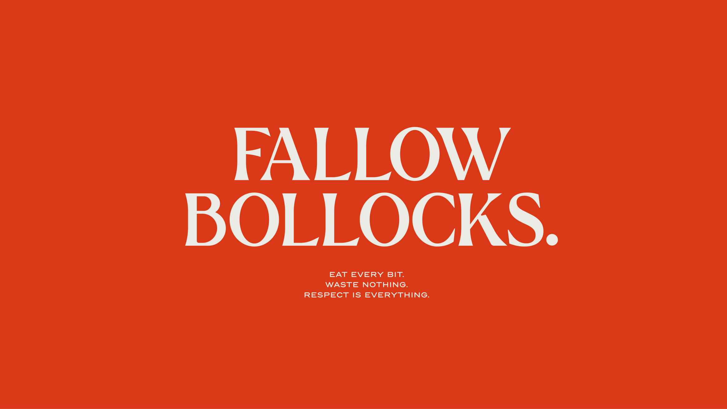 Fallow Bollocks type message