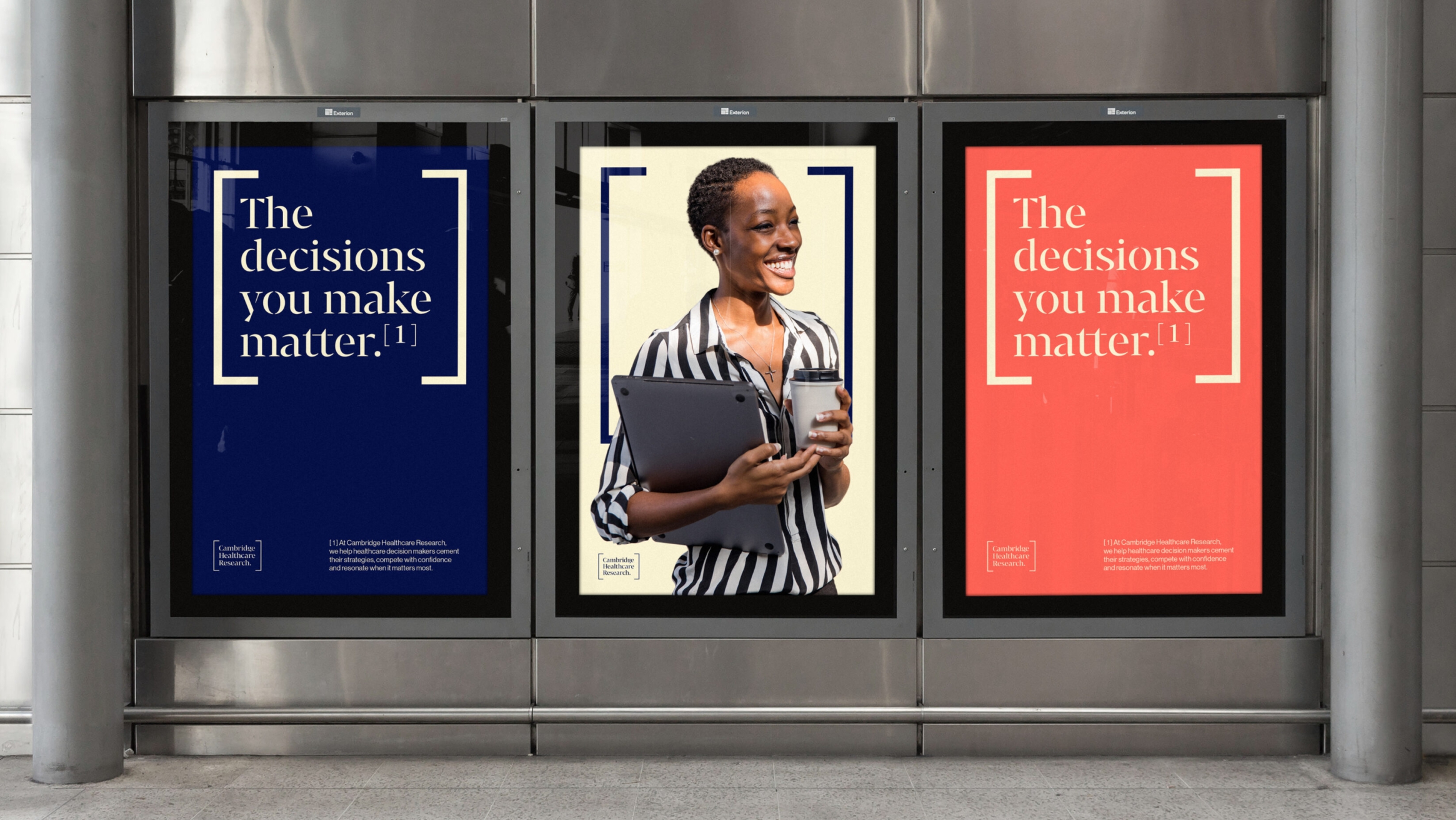 10. Three posters surrounding the important section in CHR’s characteristic square brackets. The decisions you make matter.