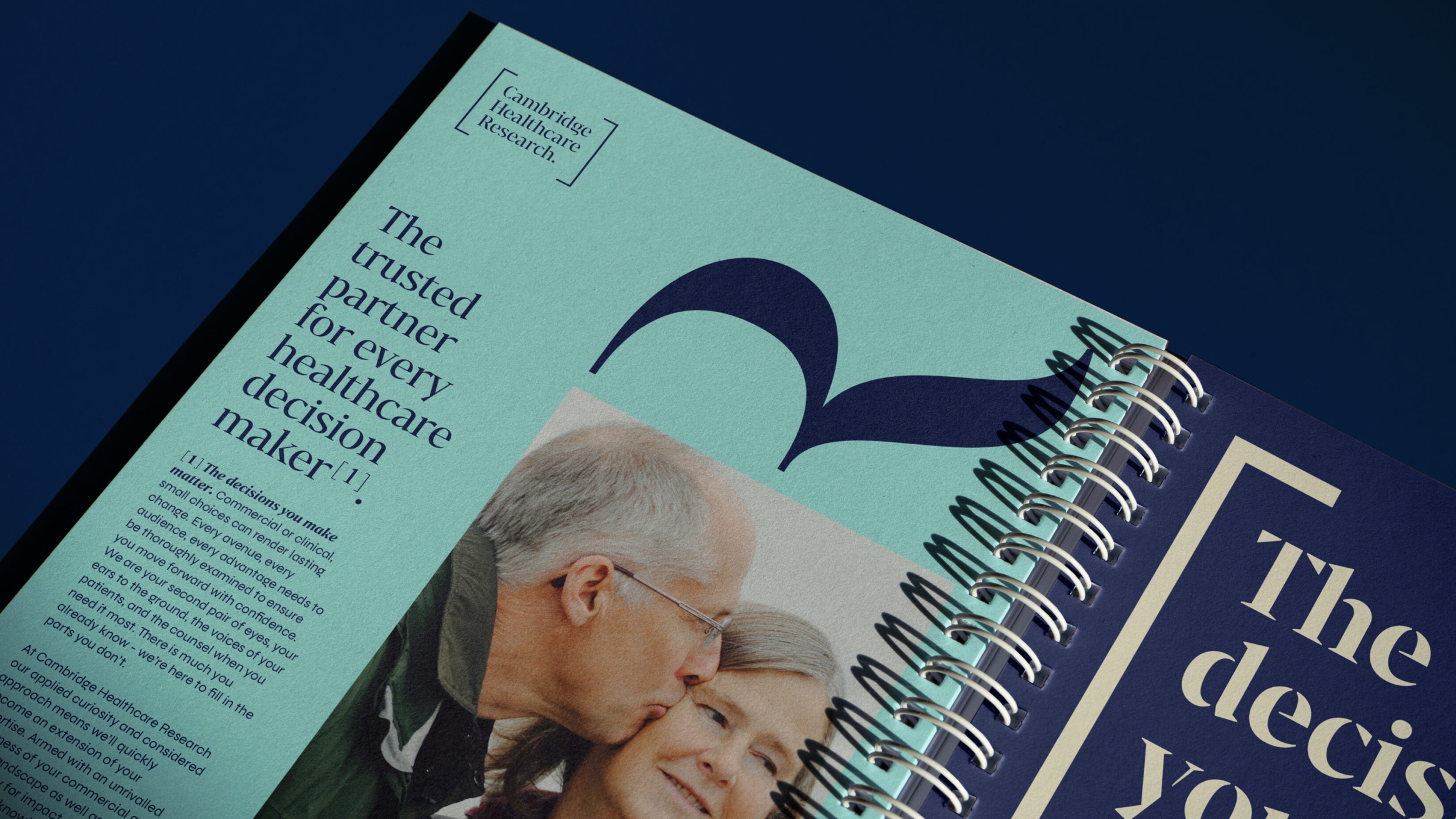 An open binder introducing CHR and their mission