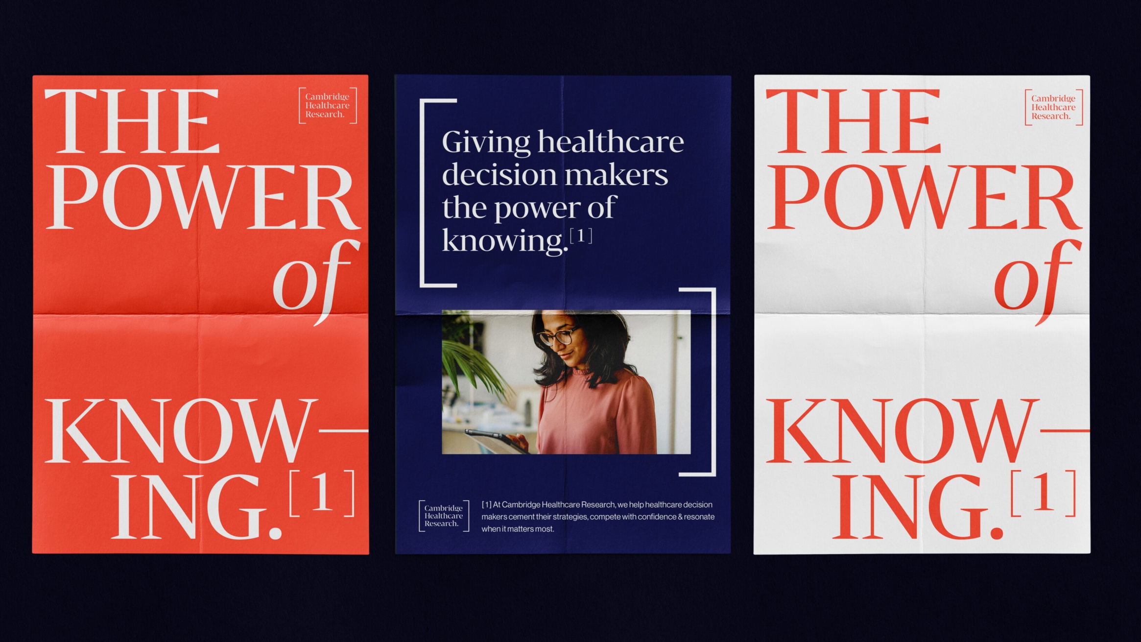Three posters unfolded from quarters heavily feature CHR’s square brackets and the power of knowing