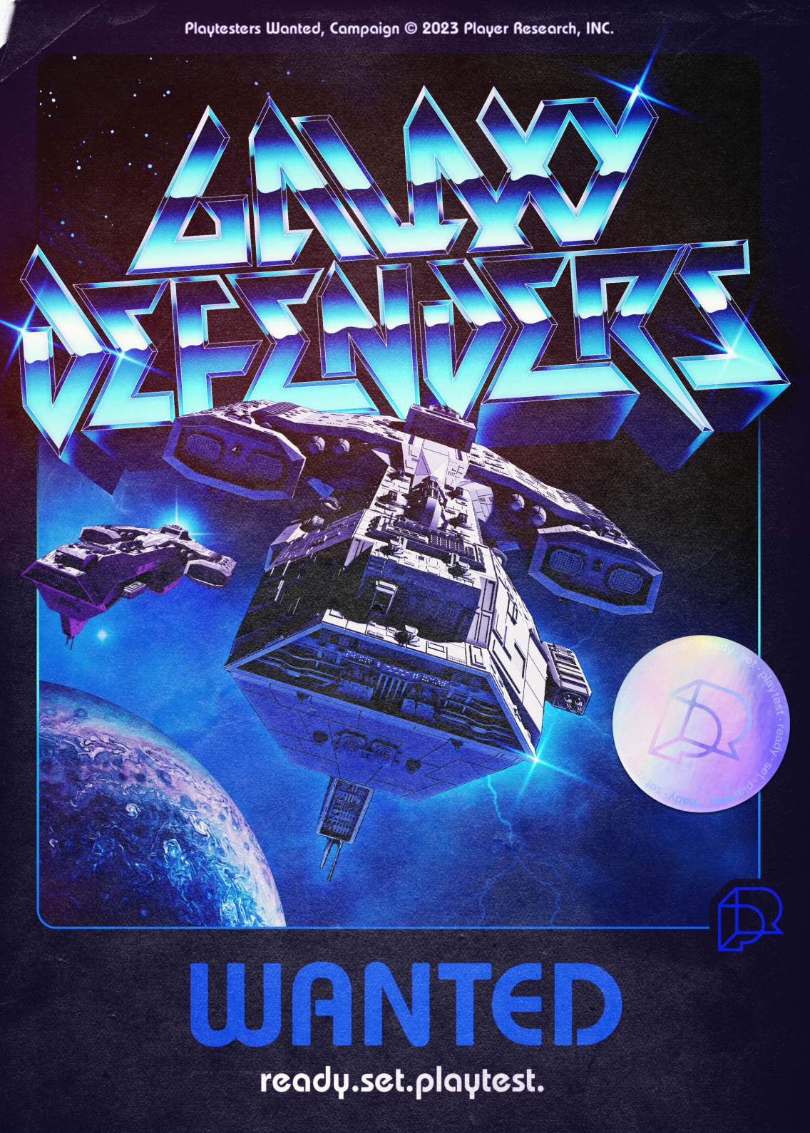 Galaxy Defenders Wanted poster