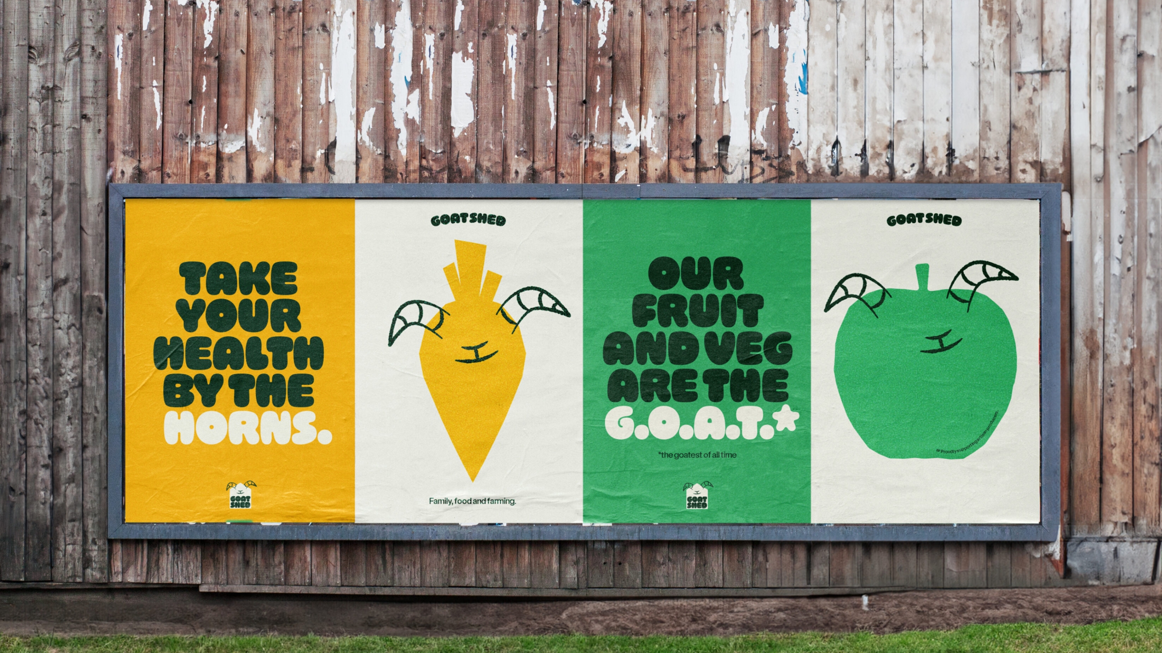 Goat shed poster set