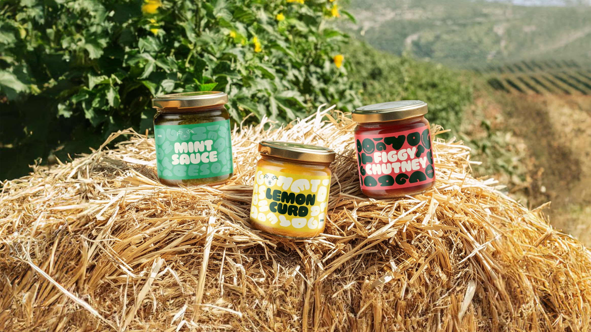Goat shed branded jars