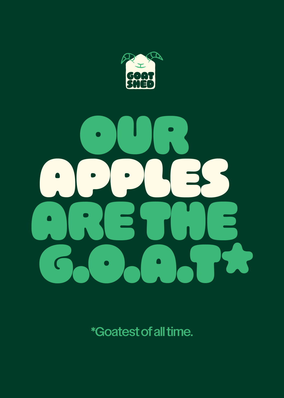 Our apples are the goal